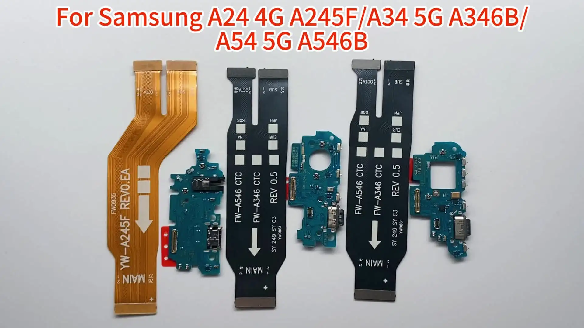 Wholesale USB Port Cable Dock Connector for Samsung A24 4G A245F - Main Image