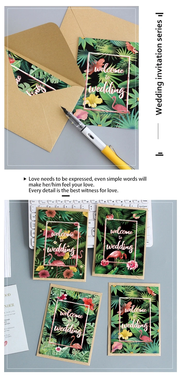 product-Dezheng-Delicate Custom Birthday GreetingWedding Invitation Cards Die Cut Postcard-img-2