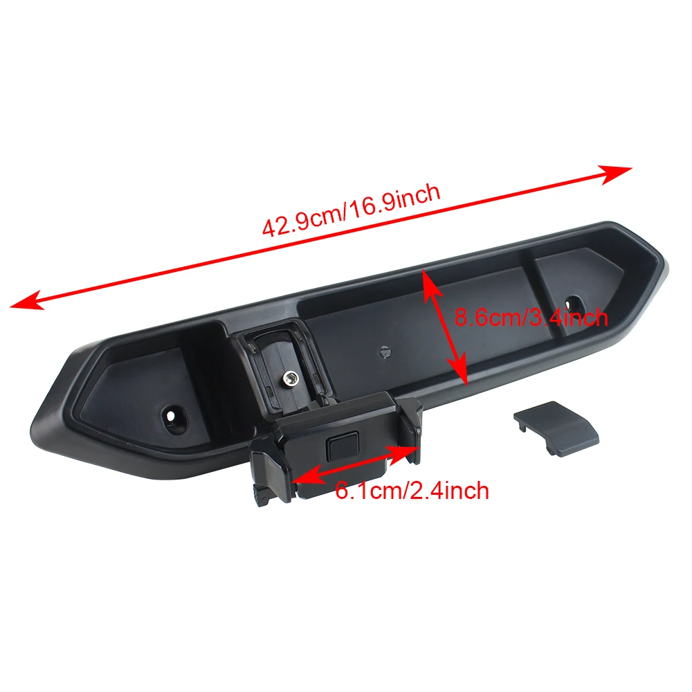 Car Dash Phone Holder 360 Degree Rotate with Storage Box Portable Mount Stand Kit Fit for Jeep Wrangler JL 18 19