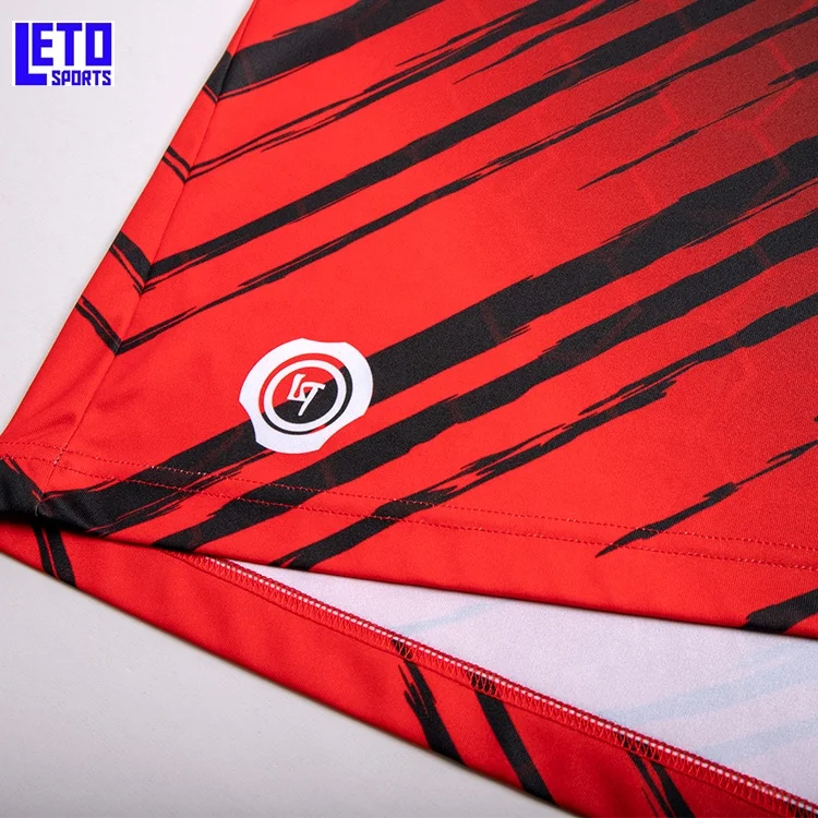 red black new design men soccer shorts set quick dry sportswear