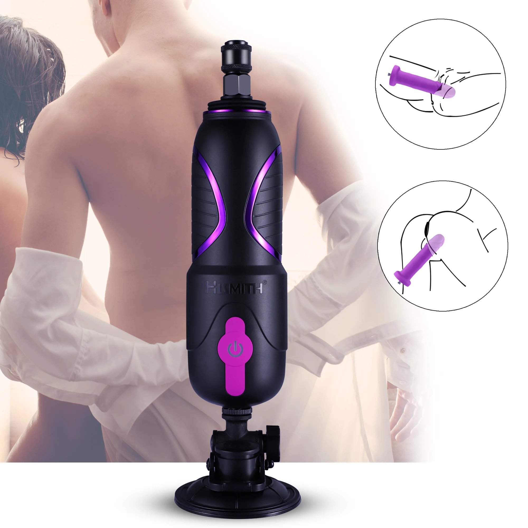 Hismith Pro Traveler Portable Sex Machine App Controlled With Remote