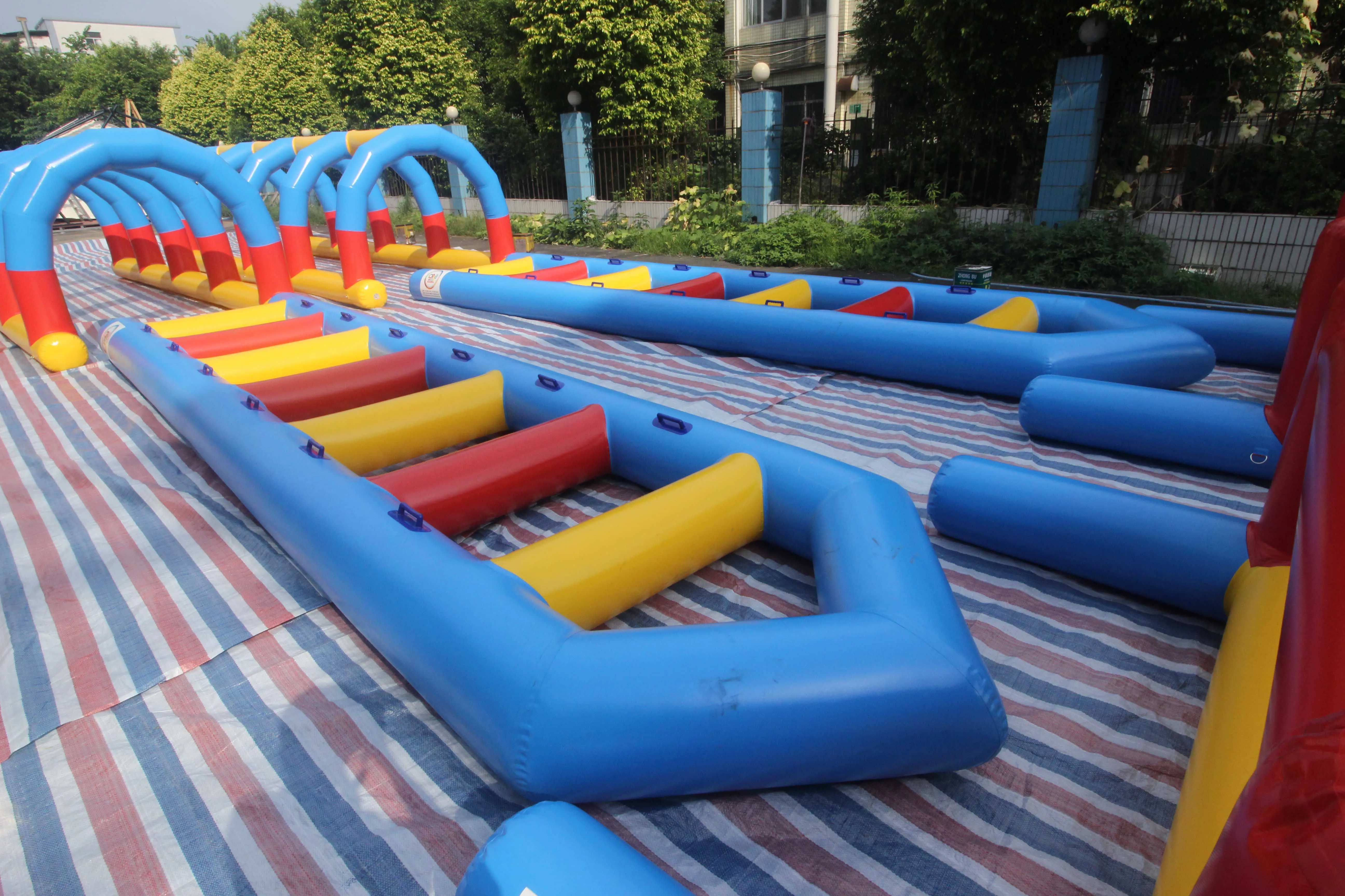 Fun Fitness Inflatable Land Obstacle Course Inflatable Zig Zag Run Games For Sale View Inflatable Zig Zag Run Games Neverland Toys Product Details From Guangzhou Neverland Toys Co Ltd On Alibaba Com