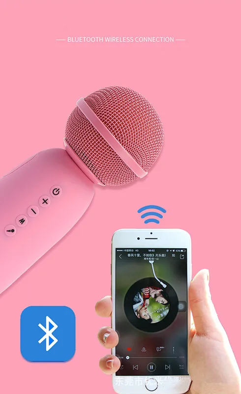 MC-001 Wireless BT Speaker Microphone Amazon New Product K Song Artifact 5W TYPE-C Condenser Microphone - ANKUX.COM