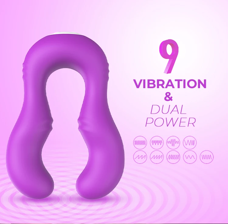 Useeker newest design dual end remote control U shape flexible couple massager toy magnetic charging lesbian sex toys