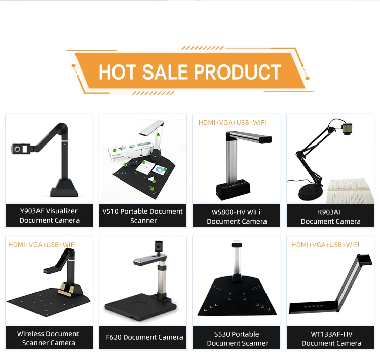 Auto Focus 8mp Document Scanner Visualizer Document Camera For