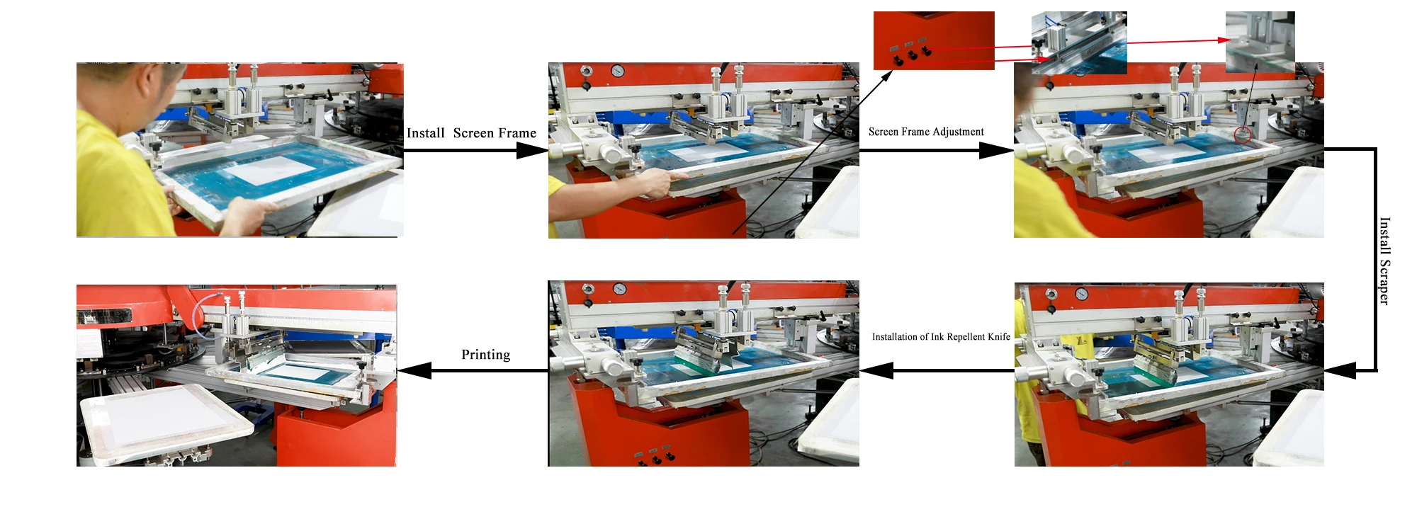 screen printing press