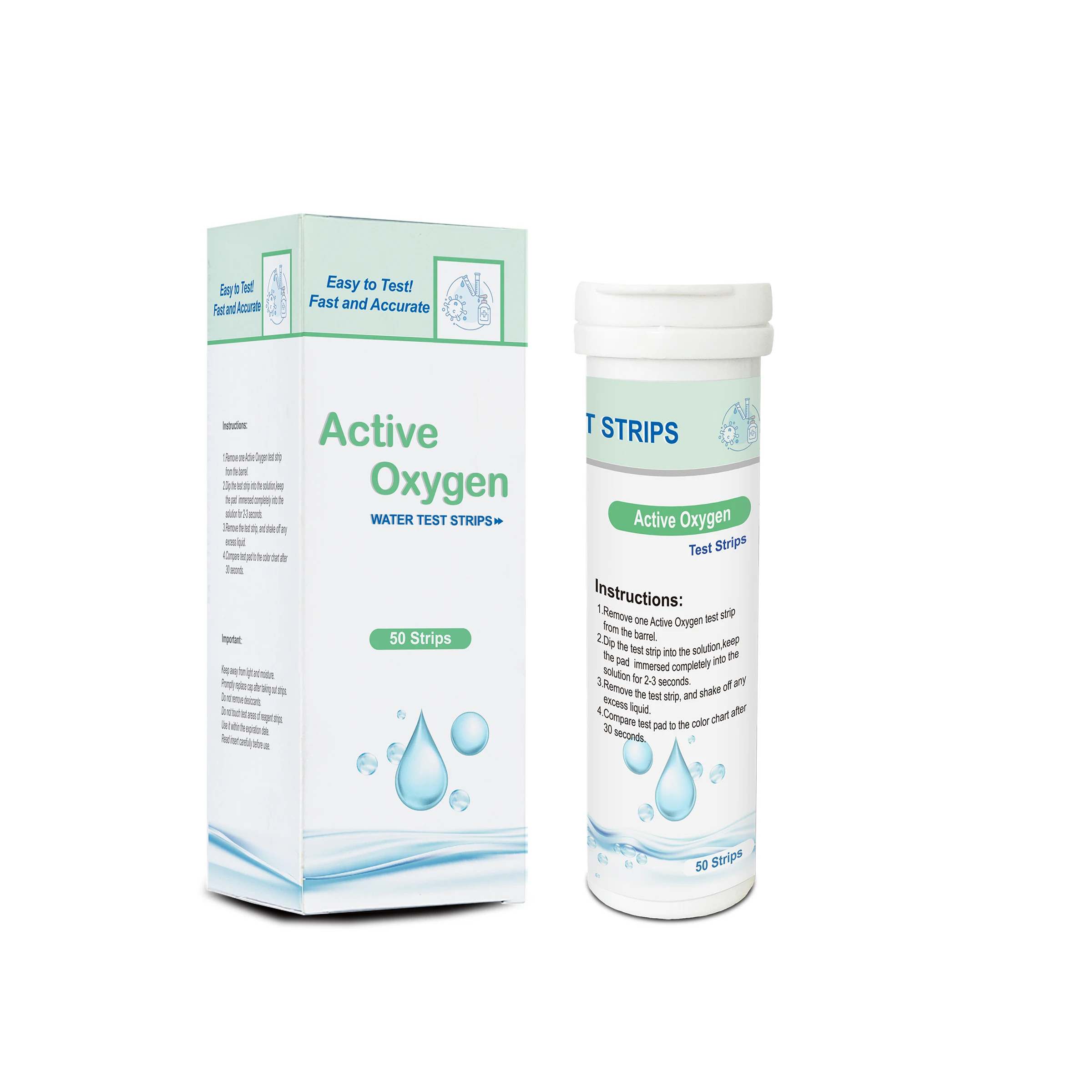 Ozone Test Strip,Barrel Of 50 Strips. Determination Of Ozone In Water