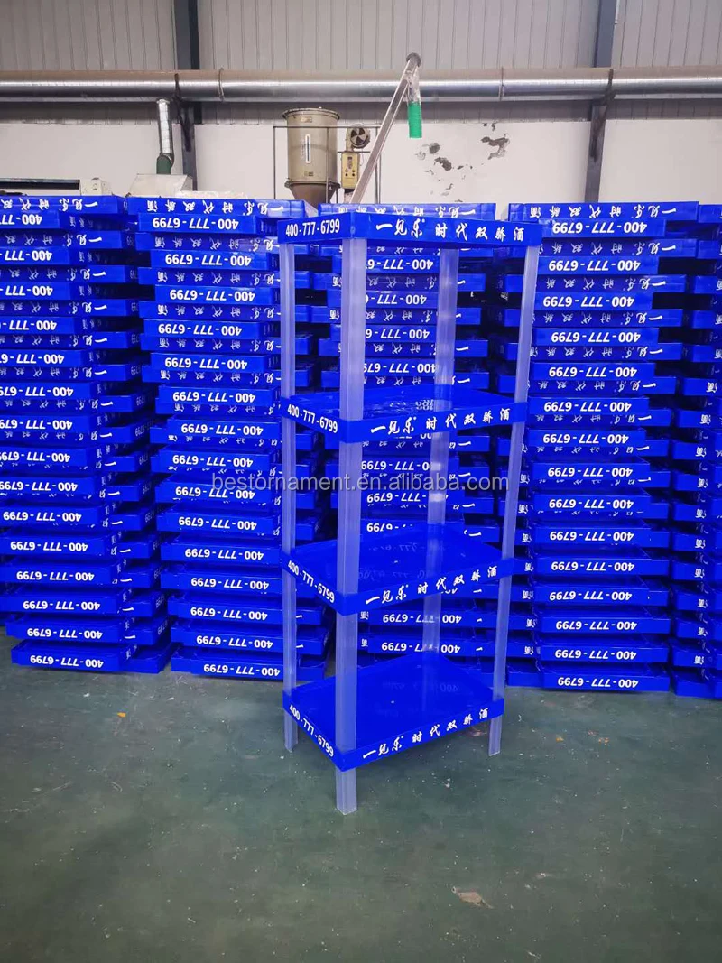Plastic Supermarket POP Display Shelf Racks store display shelves, View