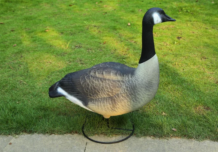 Hunting Goose Decoy Sentry Rest Feeder Canada Floating Resting Goose