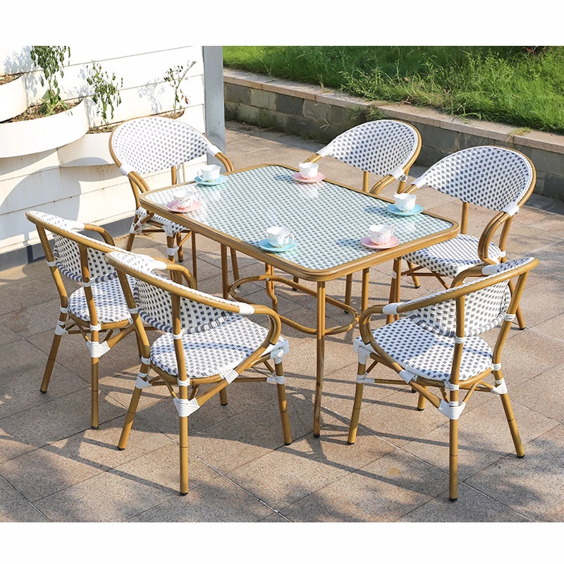 Rattan French Bistro Chairs And Table Francese Bistro Sedie In Rattan ...