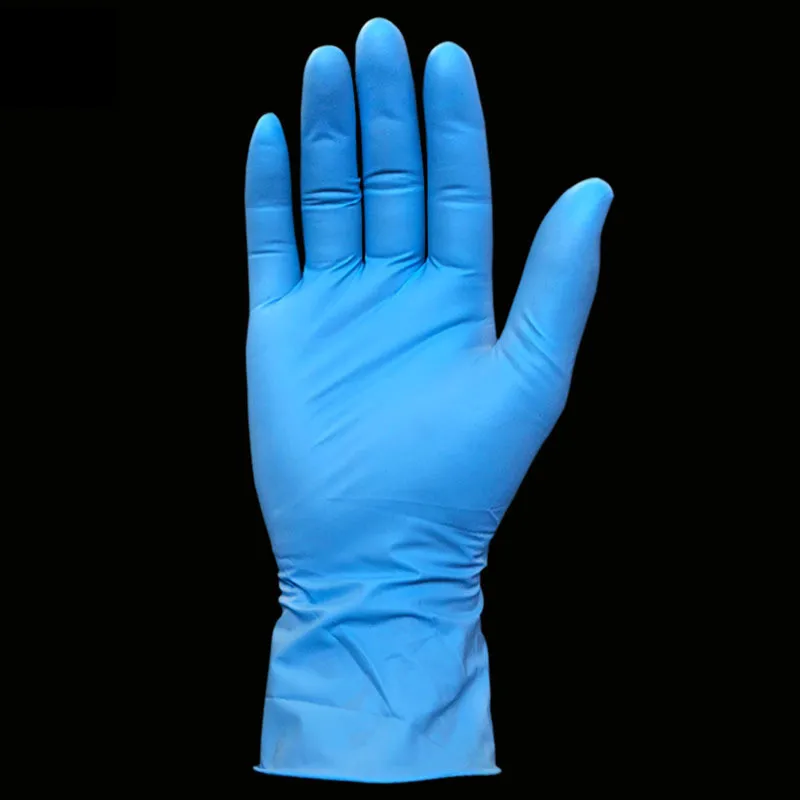 Thickened Blue Disposable Protective Gloves   Food Grade Household Gloves Nitrile Surgical Gloves