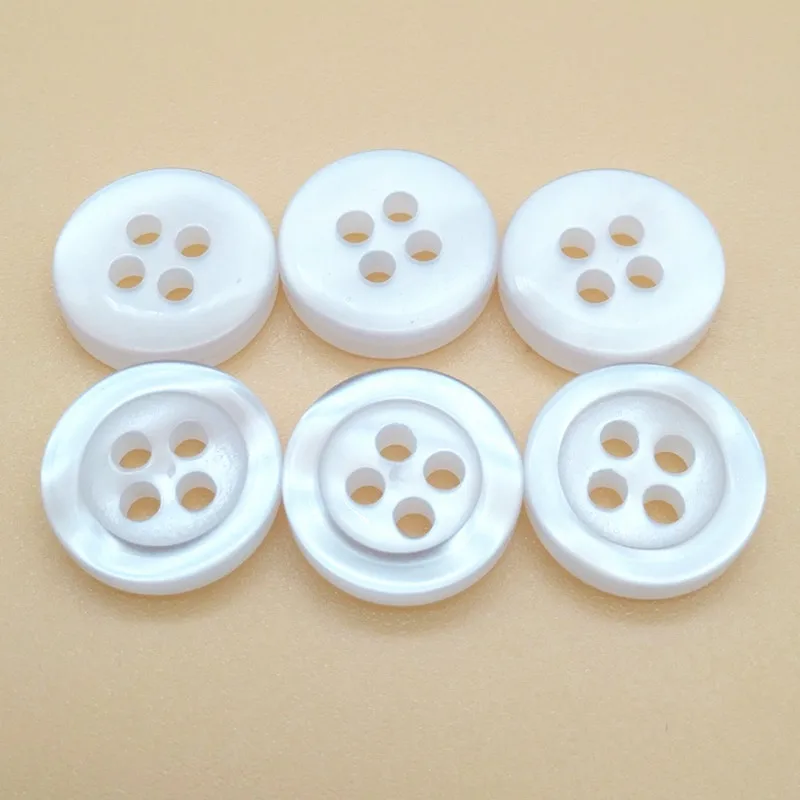 12.5mm 20l White Pearl 4 Holes Plastic Button For Shirt,Stripe Pearl