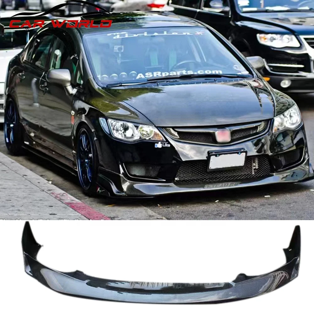 Car Front Lip for 2006-2012 Honda Civic FD2 - Js Style Carbon Fiber ...