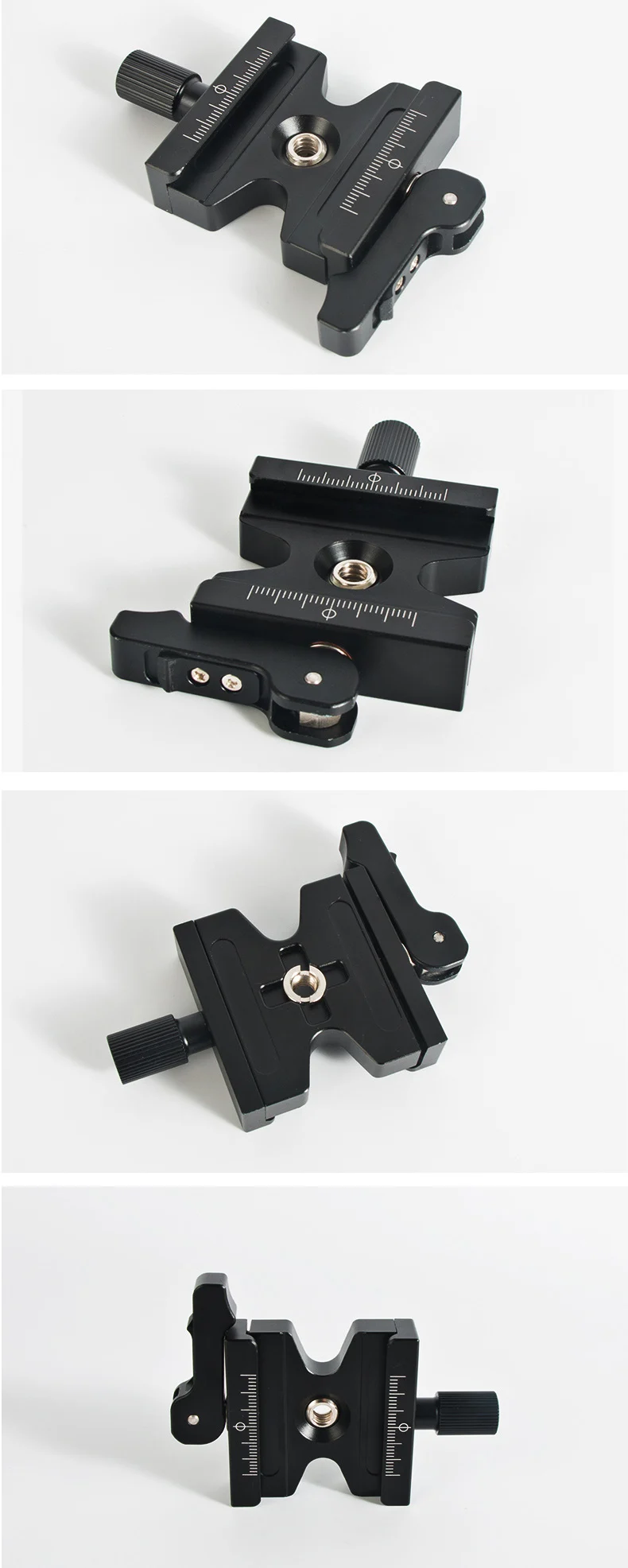 Double Lock Camera Tripod Quick Release Clamp Camera Clamp Aluminum