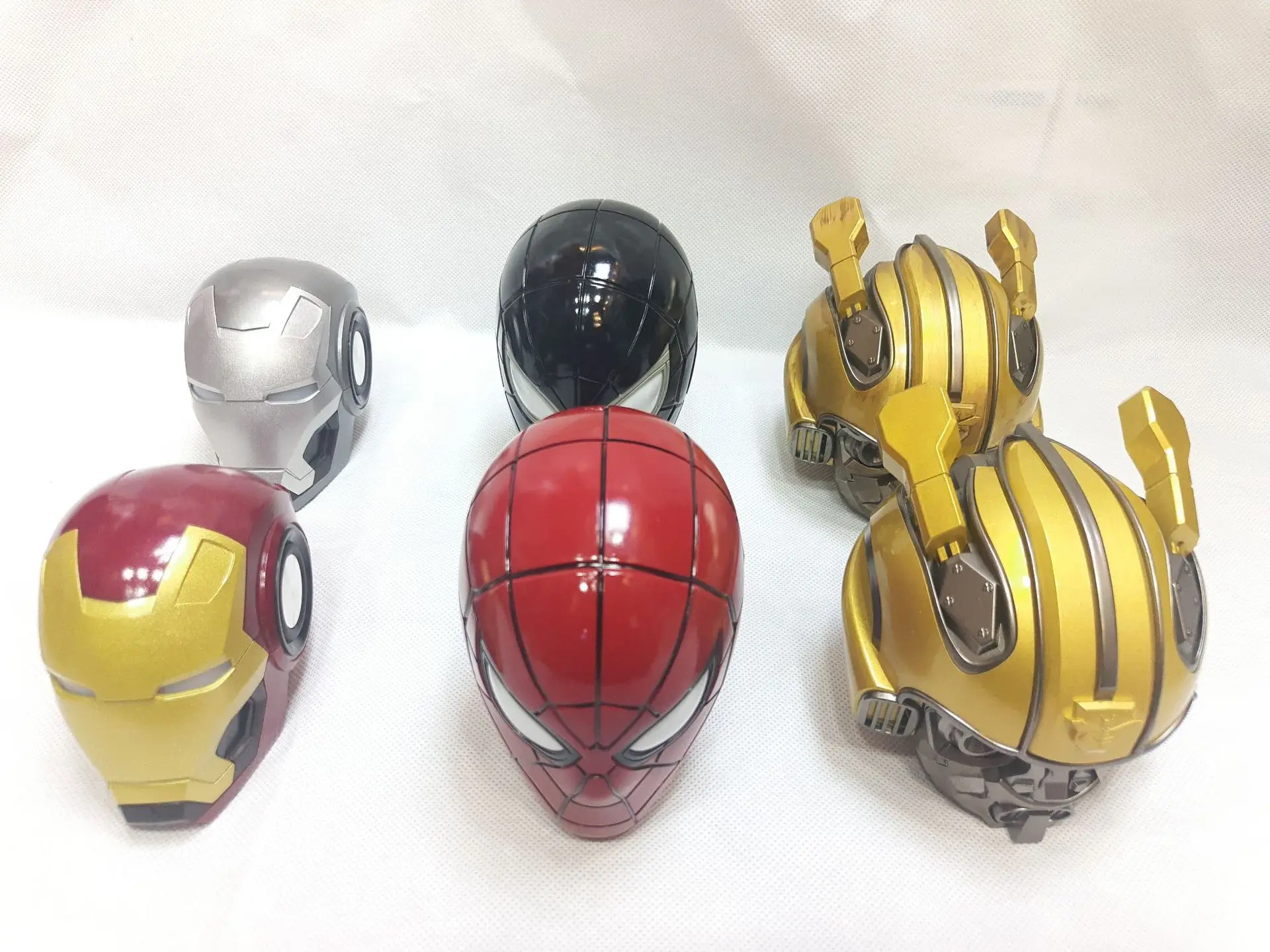 Creative gift Iron man Spider man Bumblebee helmet wireless bluetooth Speaker Subwoofer portable speaker - ANKUX.COM