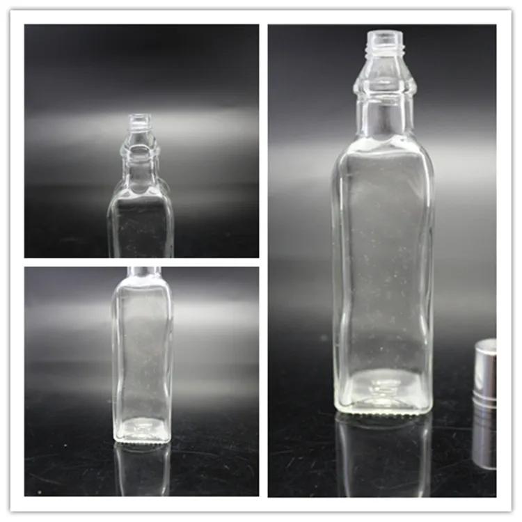 Sjanghai fabriek verkoop mini sous bottels 60ml met silwer kleur dop