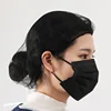 50 Pack Disposable Face Masks Breathable Dust Filter Masks Mouth Cover Masks with Elastic Ear Loop (Black)