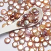 High quality smooth AAA 11-12mm no hole jewelry diy fresh water loose bead pearl coin