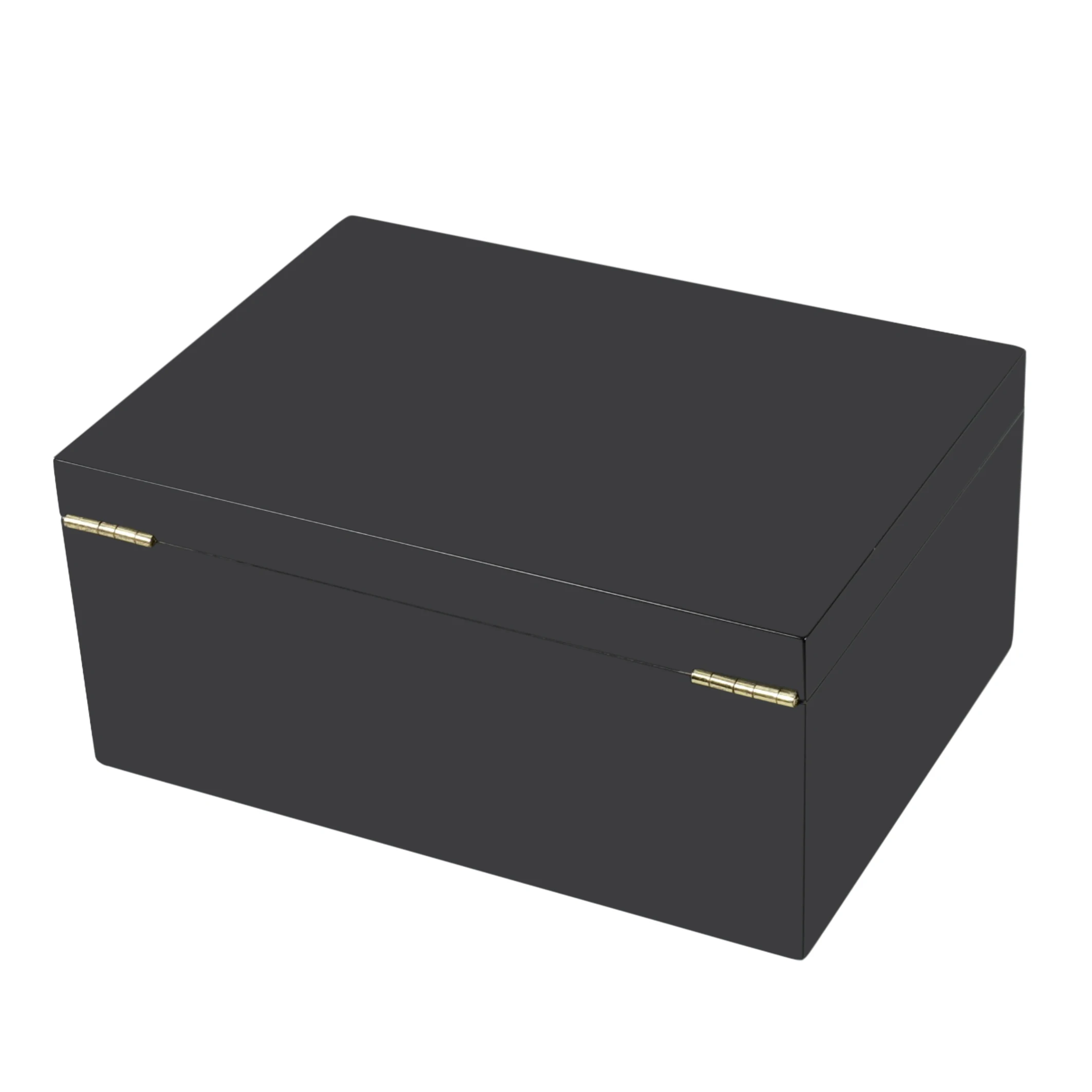 Modern Handmade Humidor Wooden Cigar Box With Black Matt Finish Custom ...