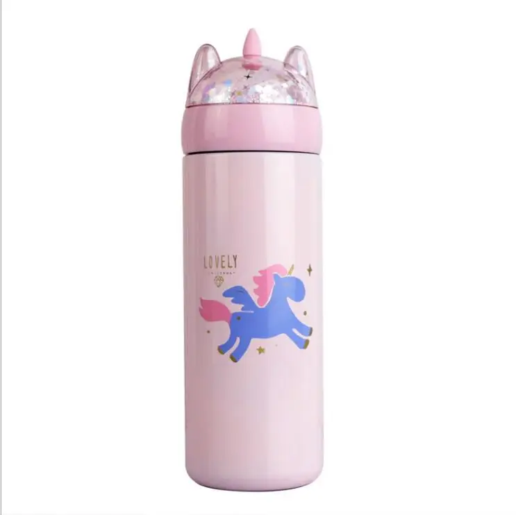Unicorn Water Bottle, Stainless Steel Bottle for Kids