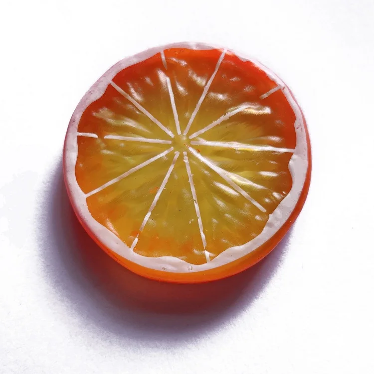 10pcs\lot New Artificial Plastic Lemon Slices Lifelike Decorative Fruit