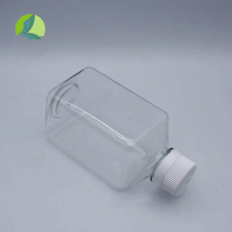 500ml Transparent Pet Petg Reagent Bottle Laboratory Square Design With ...