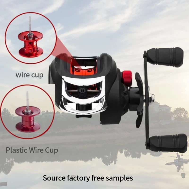 ak200 fishing reel KALIOU AK200 7.2:1 18+1BB Metal Spool Waterproof Anti-exploding Line  Saltwater Deep Sea Fly Baitcasting Fishing Reels