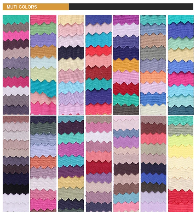 Best Selling Woven Viscose Rayon Challis Plain Dyed Fabric 100 Rayon Fabric Solid Color Spun