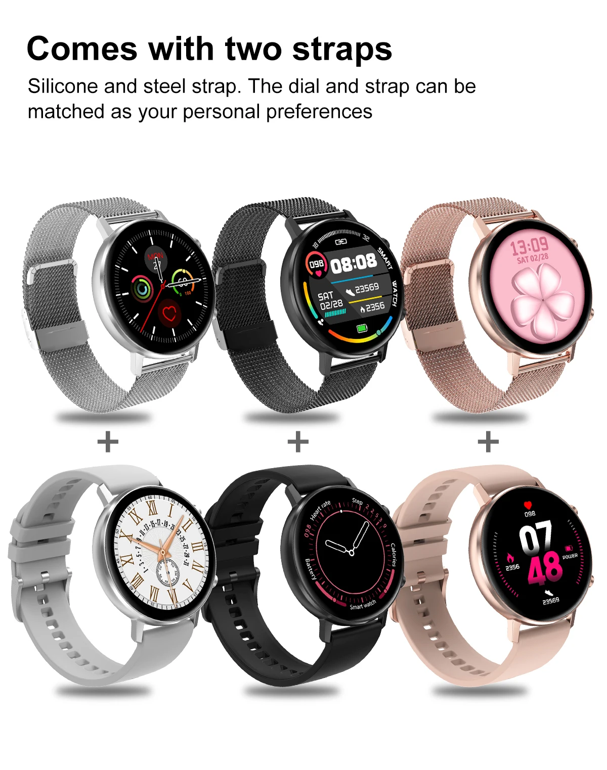 Original Watch SmartWatch DT96 Pink || Rose gold | Smartwatch \\ Women's on  sale