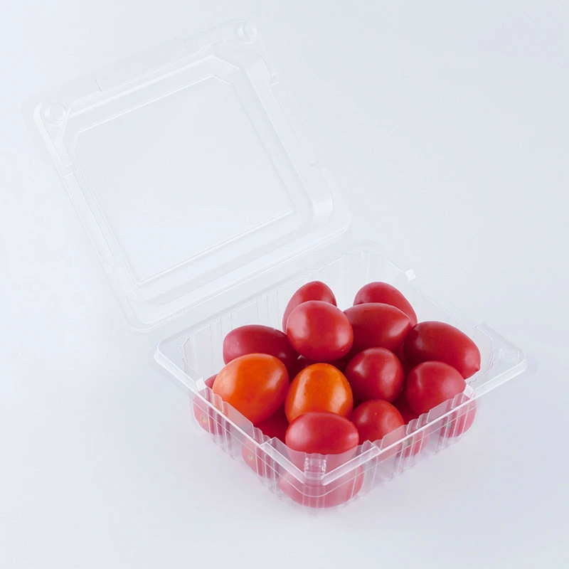 250g Pet Plastic Strawberry Packaging Container Disposable Clear Fruit