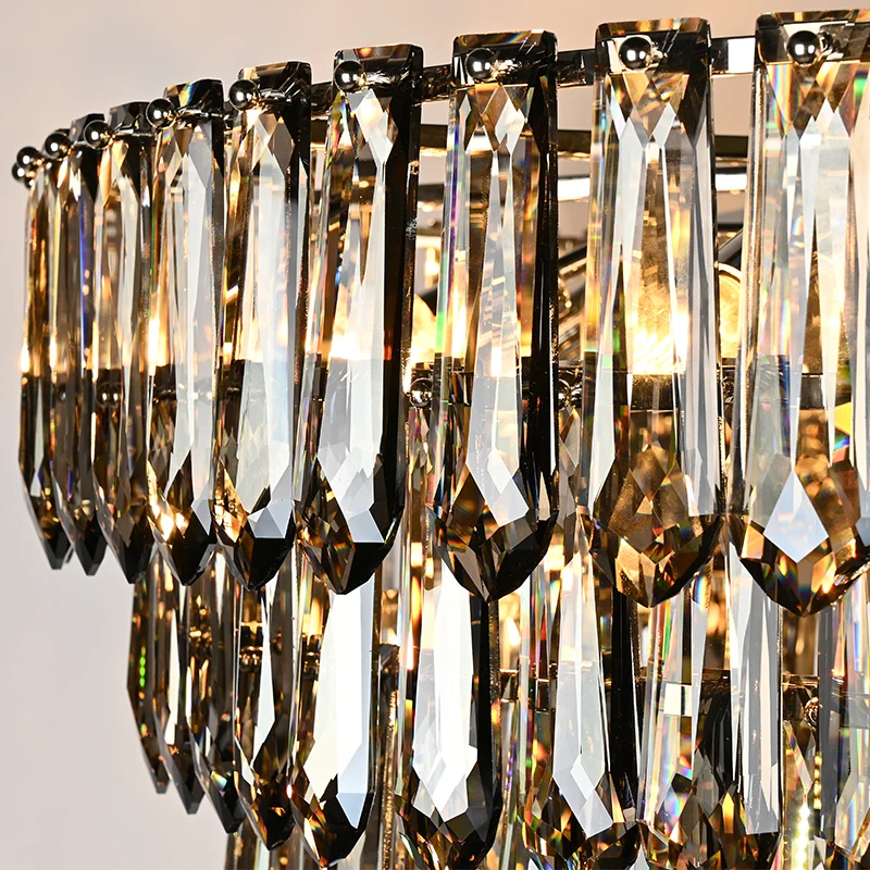 Post modern  household luxury bedroom European crystal pendant lighting