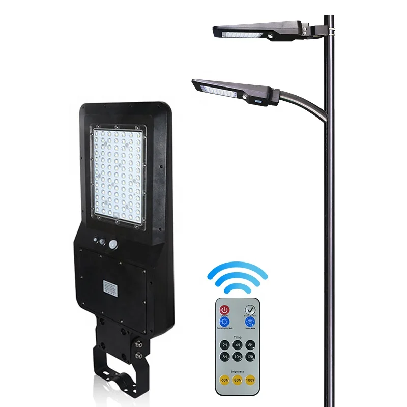 40W 4800LM Solar LED Street Light with 3 different installations