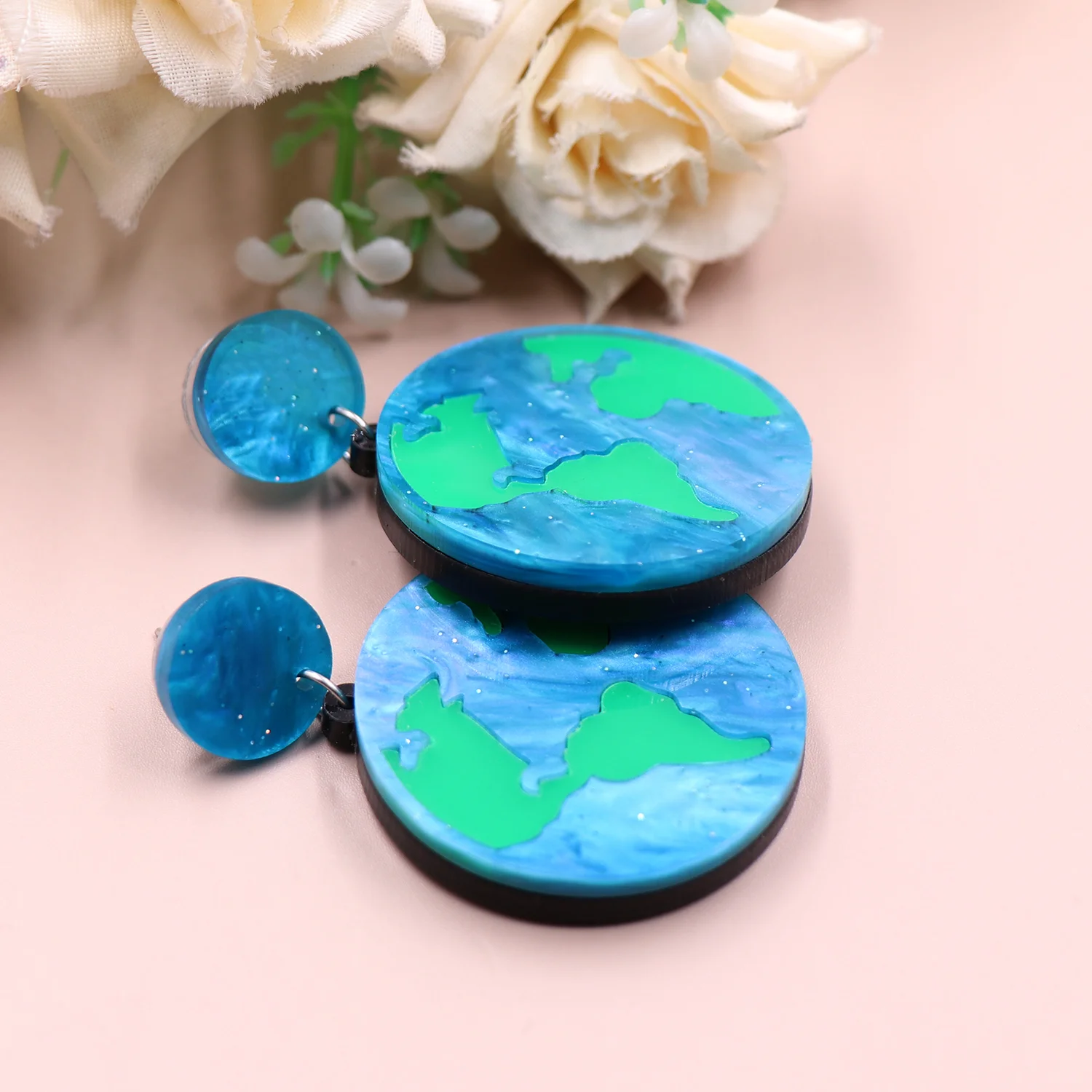 ERS804ER1734 1pair Top fashion CN Drop Earth TRENDY Acrylic earrings Jewelry for women supplier