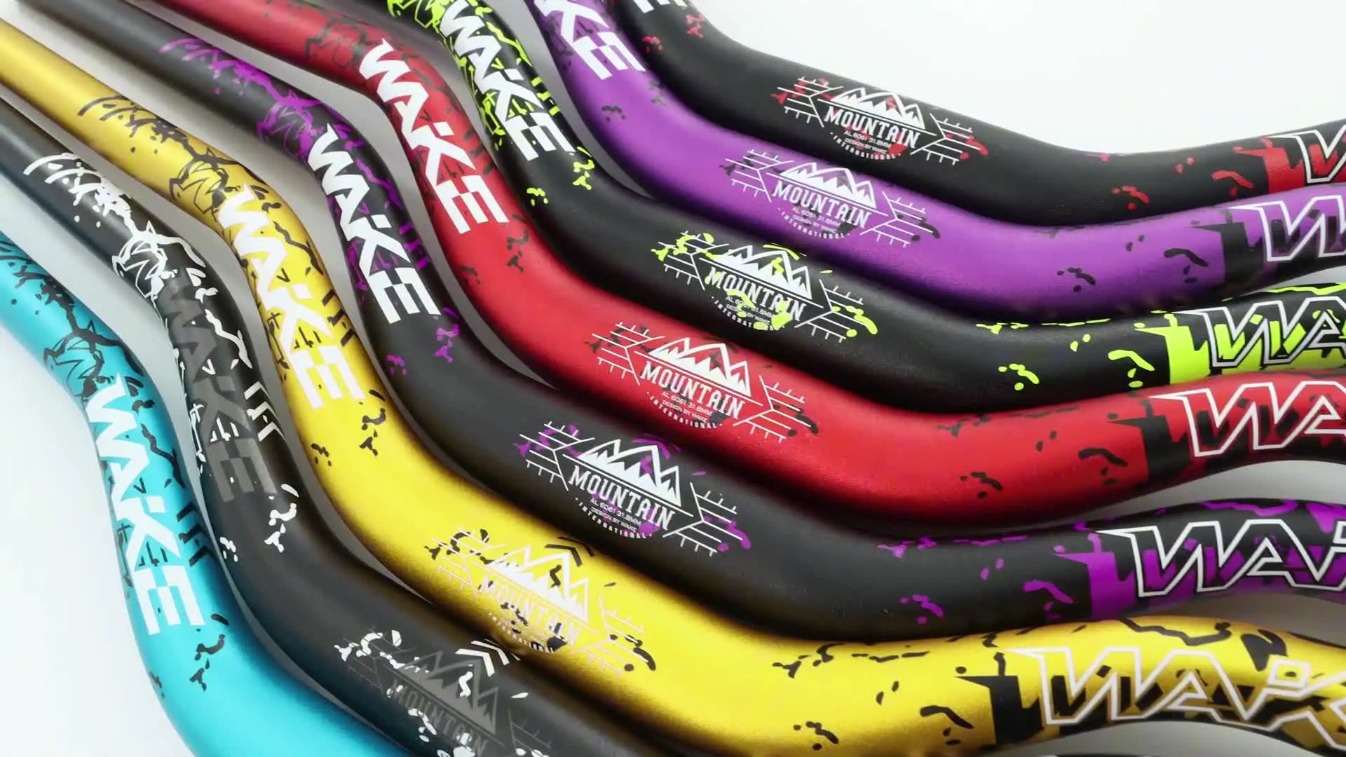 WAKE off-Road Bicycle Handlebar Aluminum Alloy Rainbow