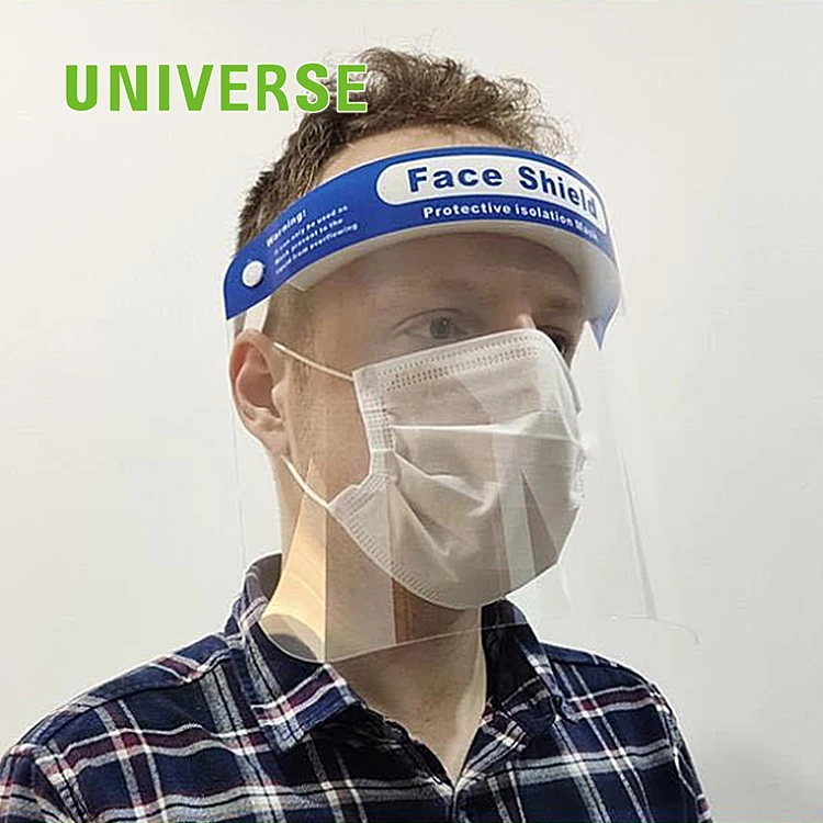 UNIVERSE  hot sale shield mask PET material anti-fog shield mask