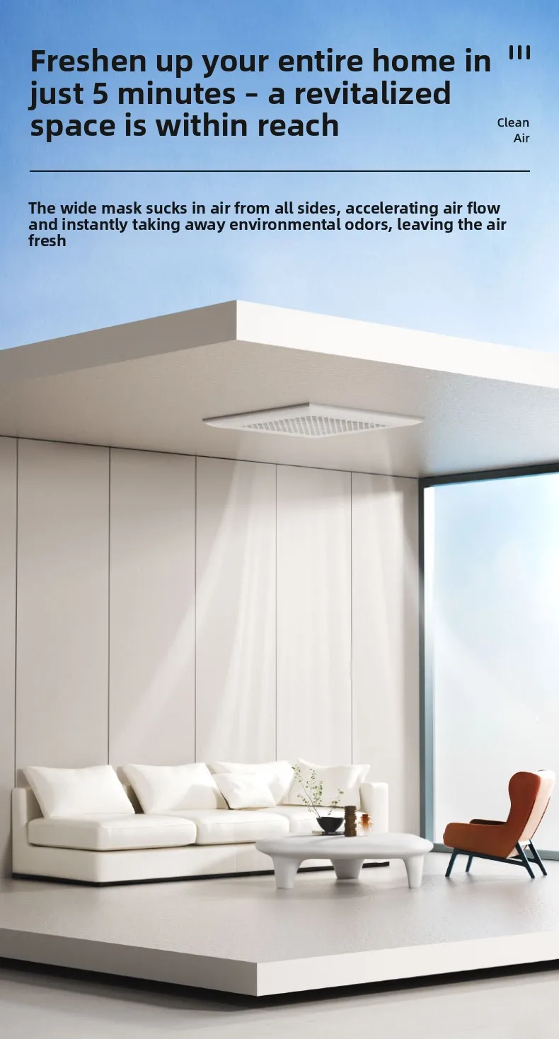 Bathroom Kitchen Exhaust Fan, 8-12inch, 3-Year - detail 4