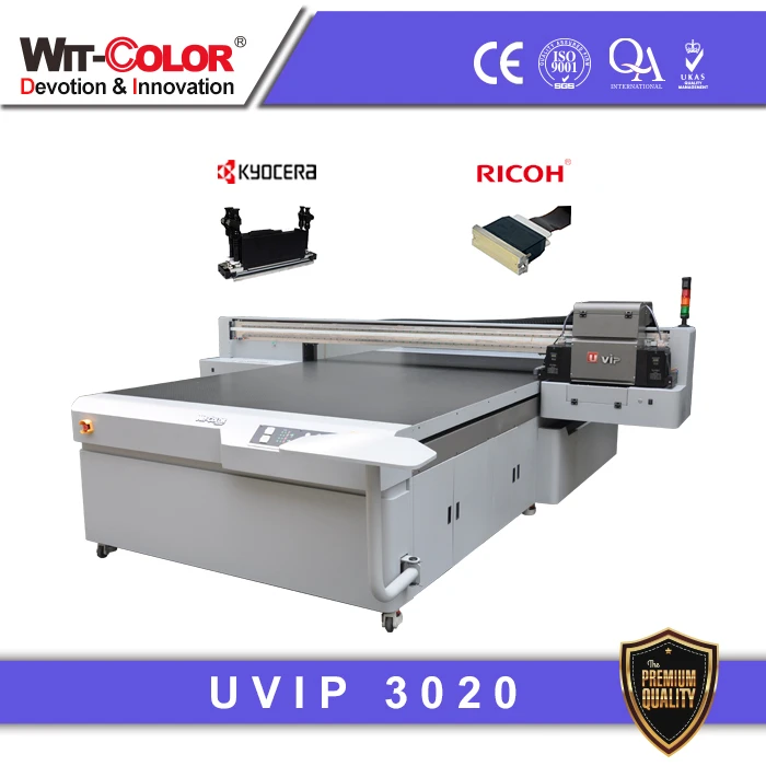 WIT COLOR Led UV Printer UVIP 5B3020 UV Flatbed Digital Printer