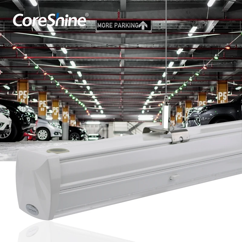 Coreshine 1.5m 160lm/W IP54 smart lighting solutions led linear trunking light for car parking lot