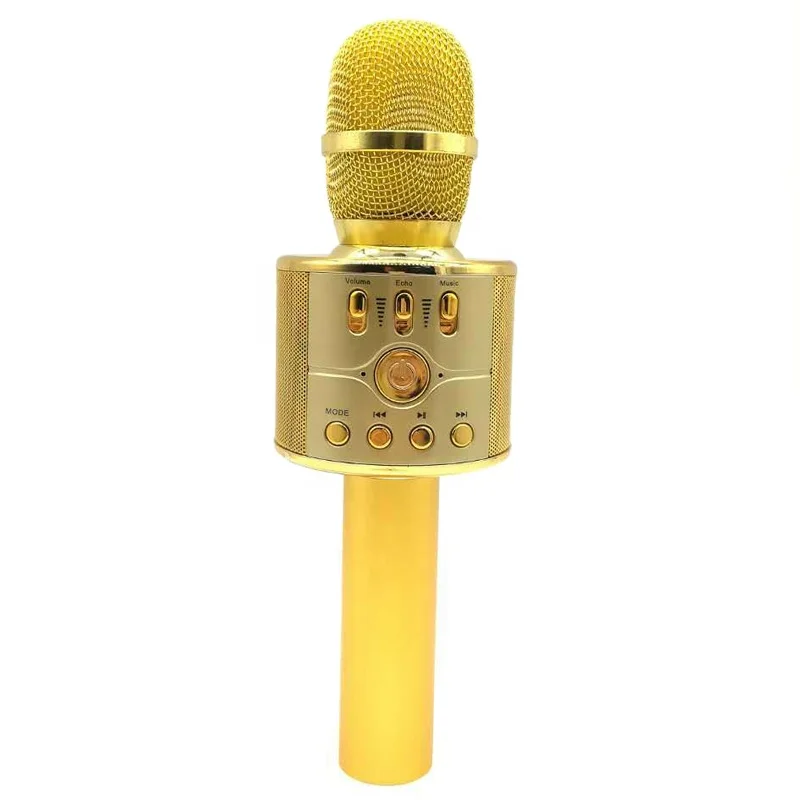 高品质 868 蓝牙无线麦克风冷凝器充电便携式手持卡拉ok 音箱机圣诞