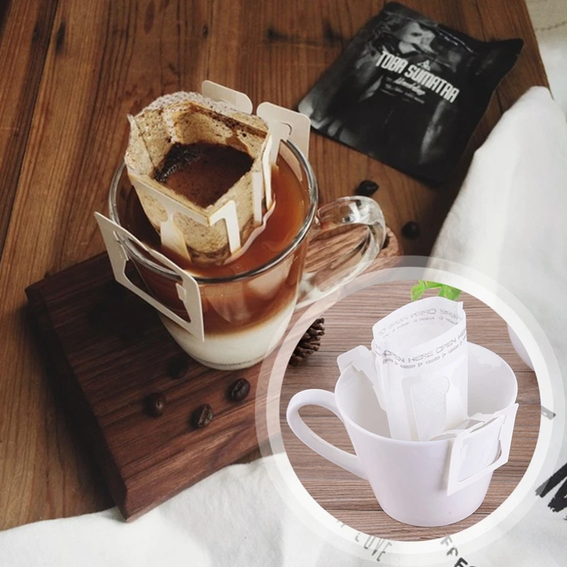 Pour Over Coffee Dripper Bag Portable Removable Coffee Filter,Hanging Ear Drip Coffee Filter