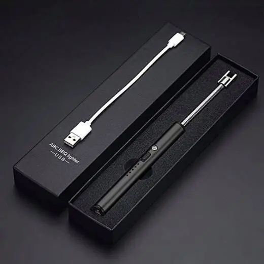 No Fire No Flame Custom Usb Electric Kitchen Lighter Arc Flameless 1.5