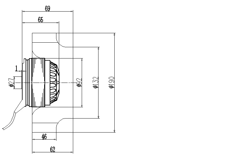 Centrifugal Fan, Plastic, 190mm - detail 6