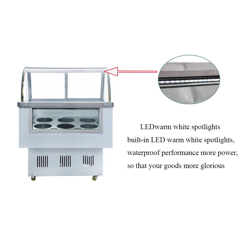Best price small ice cream freezer with good quality and low energy