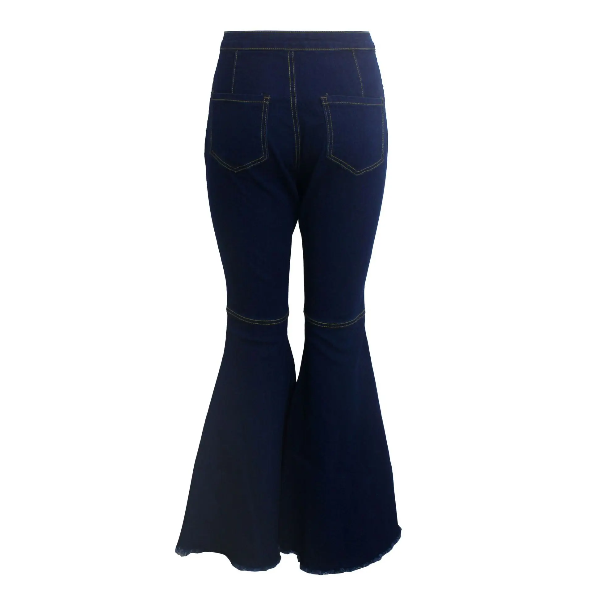 Wholesale Fashion Bell Bottom Denim Flared High Waist Jeans Nz001 - Buy ...