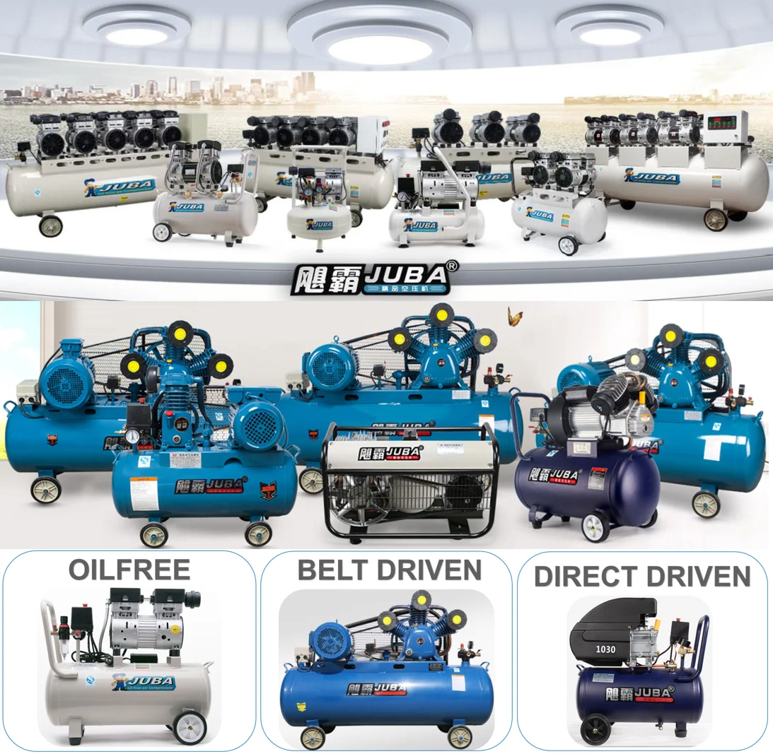 Ac Power Portable Industrial Low Noise Spray Paint Oil Free Air