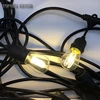 Led festoon lighting outdoor hanging globe clear bulb string lights