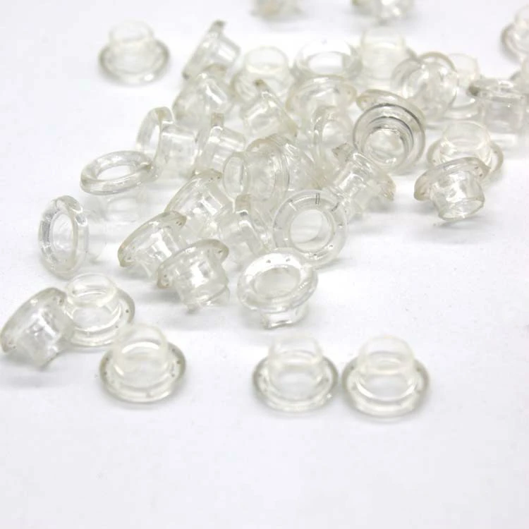 Customized Transparent 15mm Plastic Snap Eyelets Grommets Polyester