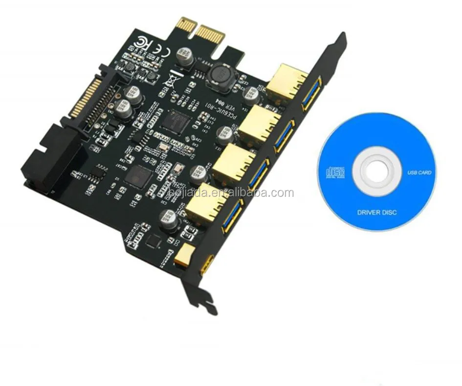 5 Usb 3 0 Usb Type C To Pci Express Pci E 1x Adapter Converter Card With Usb3 0 19pin Connector Buy 5 Usb 3 0 Usb Type C To Pci Express Pci E 1x Adapter