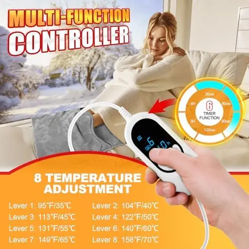 Electric Blanket Heating Feet,Hands,Abdomen And Back Electric Blanket Heating Pad Indoor Plugin