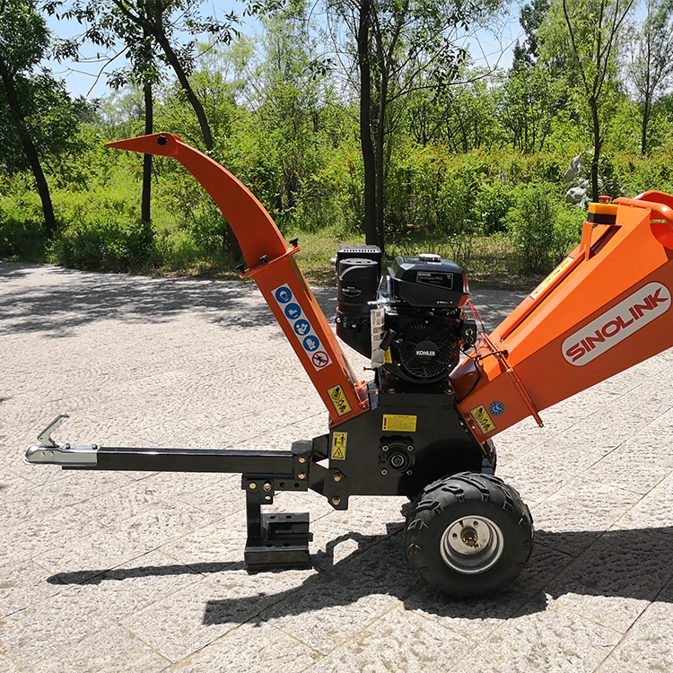 Ce Certificated Gasoline Chipper Shredder Mulcher For Garden,Pto Wood